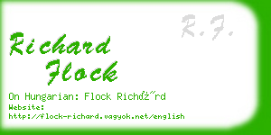 richard flock business card